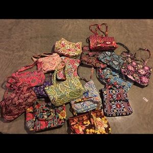 Various vera Bradley bags.